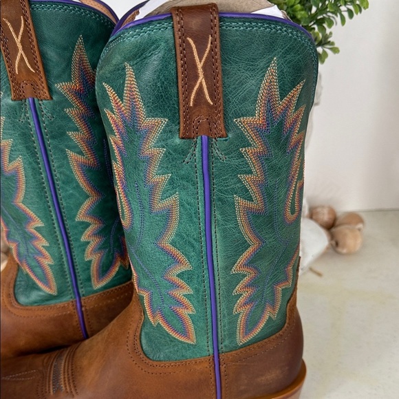 TWISTED X WOMEN'S 11" TECH X WESTERN BOOTS - BROAD SQUARE TOE Sz 7.5 - Picture 7 of 16